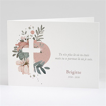 Remerciement décès douce clarté paysage