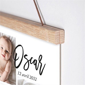 Affiche naissance mon pêlemêle - Détail de l'affiche