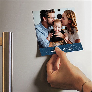 Carte de voeux quelle histoire magnet - Mise en situation