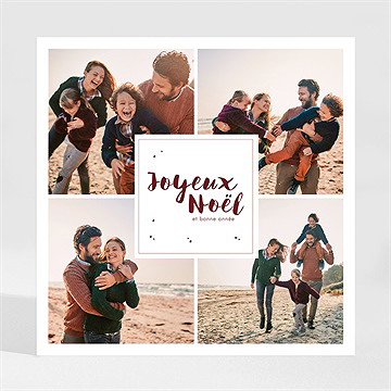 Carte de voeux joyeux noel magnet