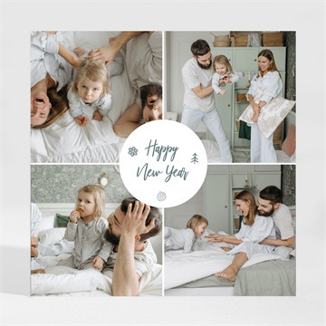 Carte de voeux tout en douceur magnet