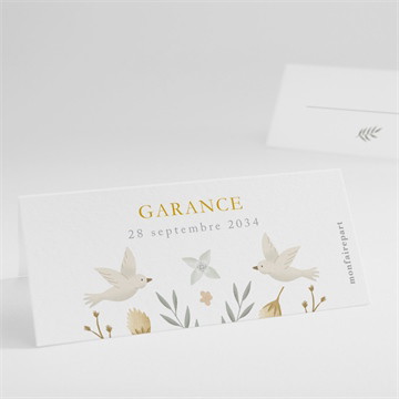 Marque-place communion en vérité gaufrage