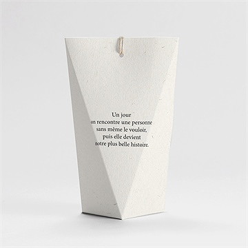 Boîte de dragées mariage absolument étui - Dos de la boîte