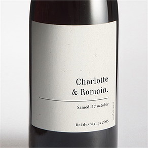 Etiquette de bouteille mariage absolument