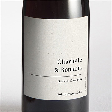 Etiquette de bouteille mariage absolument