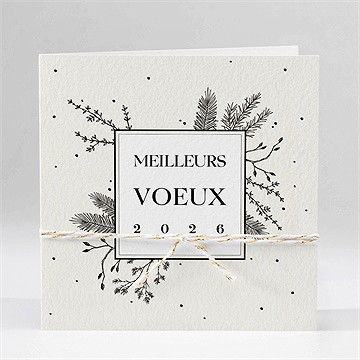 Carte de voeux fleurs sauvages
