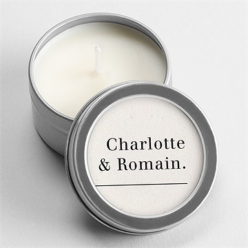 Bougie mariage absolument argent