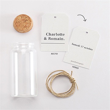 Mignonette mariage absolument étiquette - Vue d'ensemble