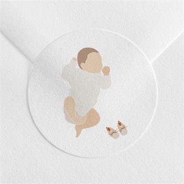 Sticker naissance petit bébé