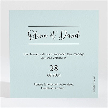 Save the Date mariage so vinyle - Dos de la carte