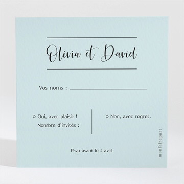 Carton réponse mariage so vinyle