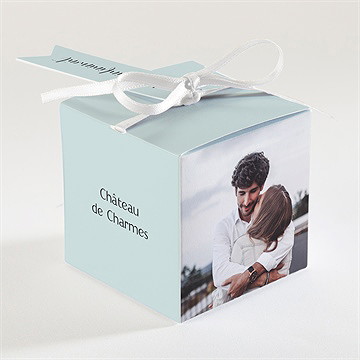 Boîte de dragées mariage so vinyle - Dos de la boîte