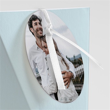 Boîte de dragées mariage so vinyle étui - Détail de la boîte