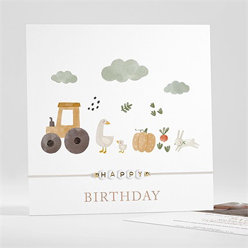 Invitation anniversaire a la ferme