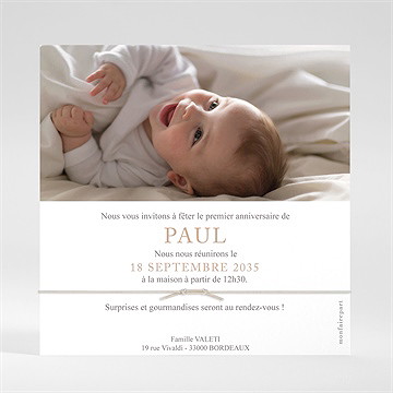 Invitation anniversaire a la ferme - Dos de l'invitation