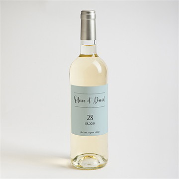 Etiquette de bouteille mariage so vinyle - Mise en situation