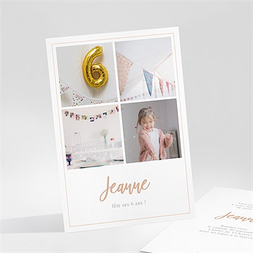 Invitation anniversaire petites photos