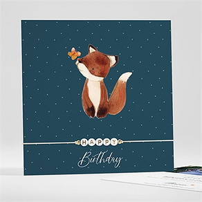 Invitation anniversaire mon renard