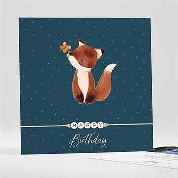 Invitation anniversaire mon renard