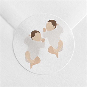 Sticker naissance des jumeaux !