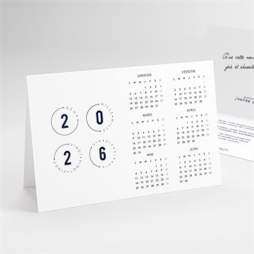 Carte de voeux design entreprise calendrier