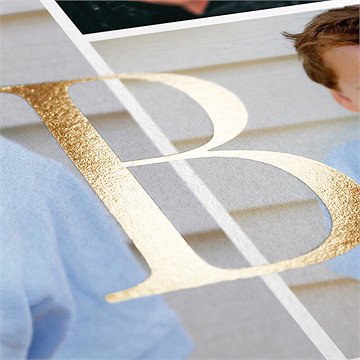 Faire-part communion ferveur dorure - Détail du faire-part