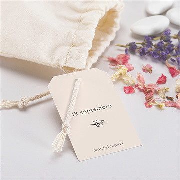 Pochon baptême bébé nounours - Mise en situation