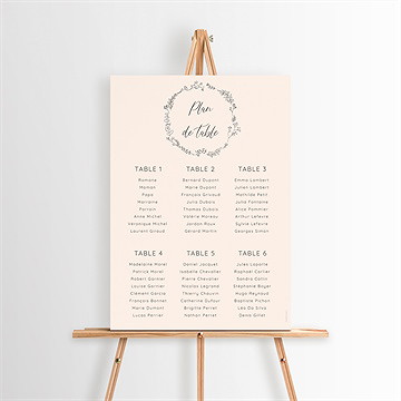 Plan de table baptême bébé nounours