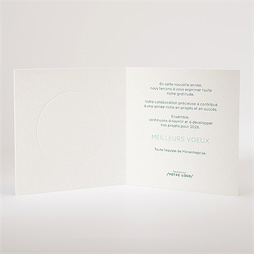 Carte de voeux écologique - Intérieur de la carte