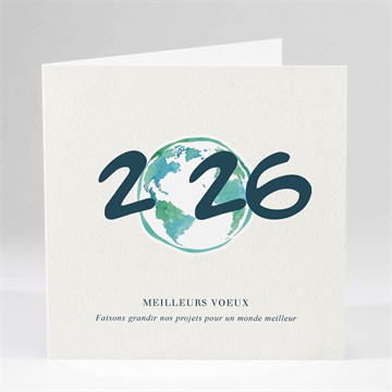 Carte pliée - carré