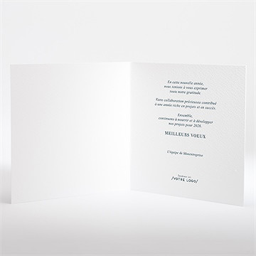 Carte de voeux notre planète - Intérieur de la carte