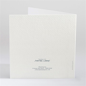 Carte de voeux notre planète - Dos de la carte