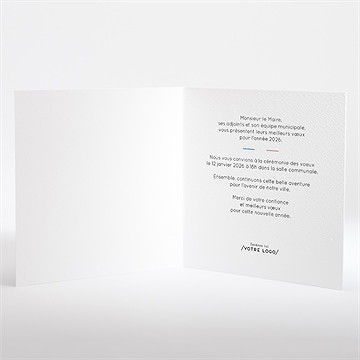 Carte de voeux ville - Intérieur de la carte