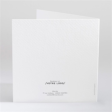 Carte de voeux ville - Dos de la carte