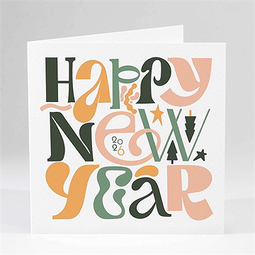 Carte de voeux new year