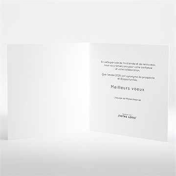 Carte de voeux new year - Intérieur de la carte