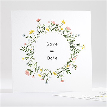 Save the Date mariage joie champetre
