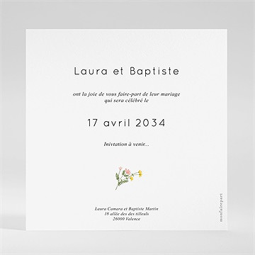 Save the Date mariage joie champetre - Vue 2