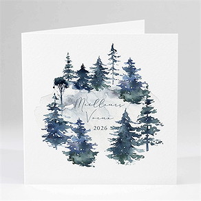 Carte de voeux montagne