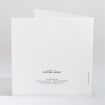 Carte de voeux noël entreprise - Dos de la carte