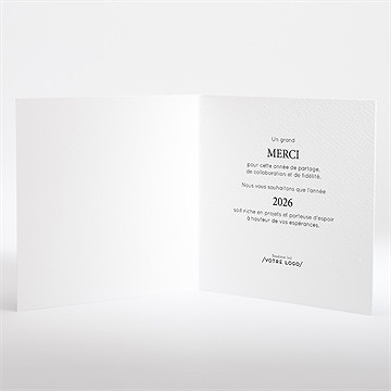 Carte de voeux nouvelle année - Intérieur de la carte