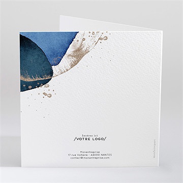 Carte de voeux graphiste - Dos de la carte