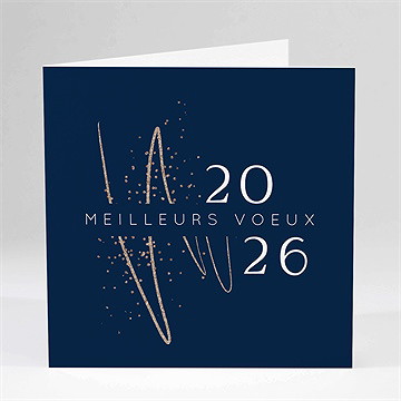 Carte de voeux trait graphique