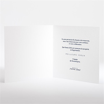 Carte de voeux trait graphique - Intérieur de la carte