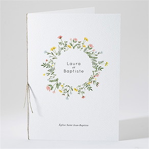 Livret de messe mariage joie champetre