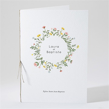 Livret de messe mariage joie champetre