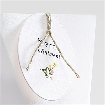 Boîte de dragées mariage joie champetre étui - Détail de la boîte