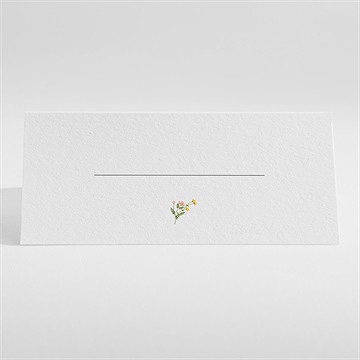 Marque-place mariage joie champetre - Dos du marque-place