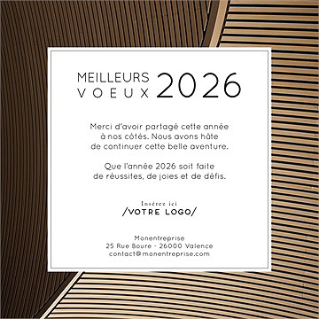 Carte de voeux virtuelle image entreprise architecte design