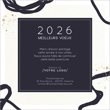 Carte de voeux virtuelle image entreprise inspiration